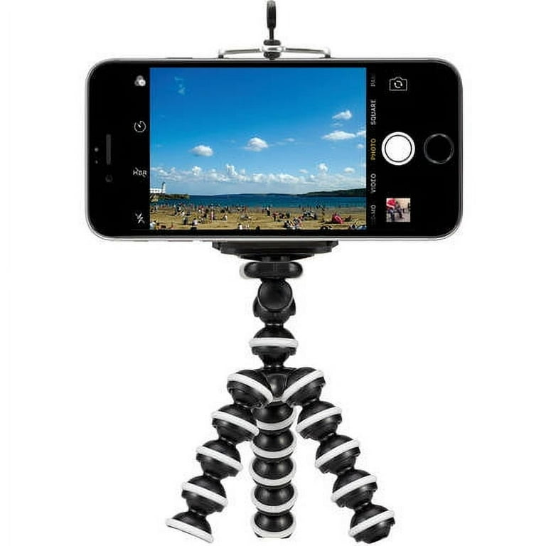 GPX Bendable Mini Tripod with 9-Section Legs and Slip-Resistant