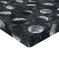 thumbnail image 4 of Ambesonne Space Fitted Sheet, Night Realistic Look Moon Art, Twin XL Size, Charcoal Grey and Ivory, 4 of 5