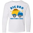thumbnail image 3 of Inktastic Dump Truck Big Bro Long Sleeve Youth T-Shirt, 3 of 5