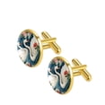 thumbnail image 2 of Swan Men's Cufflinks for Formal Attire, Made of Stainless Steel, Ideal for Wedding and Business Events - Silver Jewelry, Men Cufflinks, 2 of 6