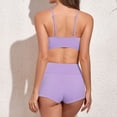 thumbnail image 4 of Sngxgn Women's High Cut String Bikini Set Swimsuits Bathing Suits 2 Piece(Purple,XL), 4 of 5