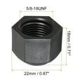 thumbnail image 2 of Uxcell Plastic Flare Cap Female Thread 5Pcs 45 Degree SAE Flare Tube Fitting Valve Cap 3/8" 10, 2 of 6