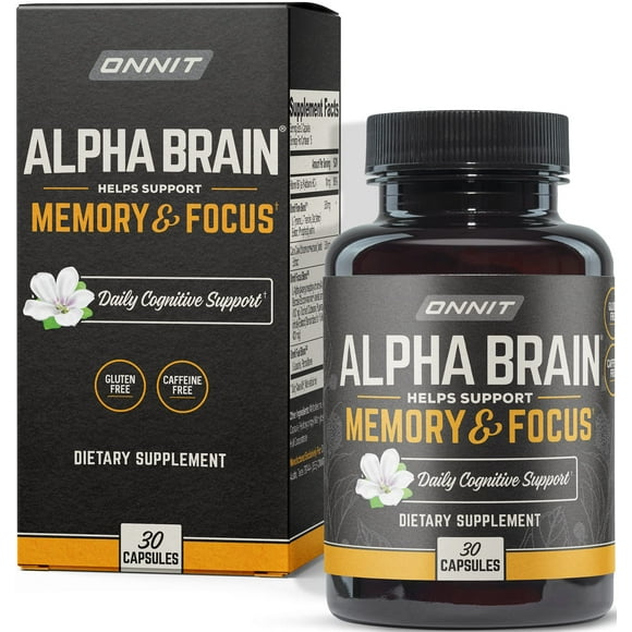 Suplemento ONNIT Alpha Brain Premium Nootrópico 30 cápsulas