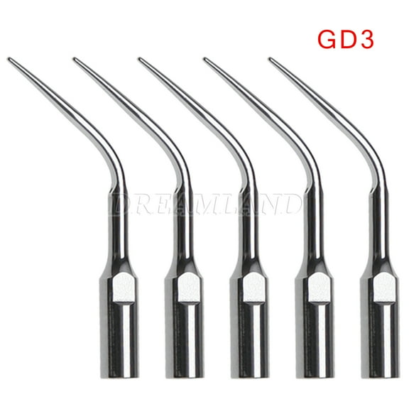 5PCS Dental Ultrasonic Scaler Scaling Tips GD3 Fit DTE SATELEC Handpiece SKYSEA