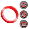 thumbnail image 3 of Red Double Sided Clear Acrylic Tape Rolls, 2-Pack Multipurpose Stickers for Cell Phone and General Use, 3 of 6