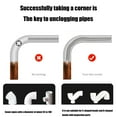 thumbnail image 4 of Spring Steel Drain Cleaner Snake Suitable For Toilet Pipe Kitchen Bathroom Sink Shower Drain Unclogging And Maintenance, 4 of 9