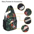 thumbnail image 2 of Mosiso Polyester Sling Bag Backpack Travel Hiking Outdoor Sport Crossbody Shoulder Bag Multipurpose Daypack for Women Men, Rhododendron, 2 of 6