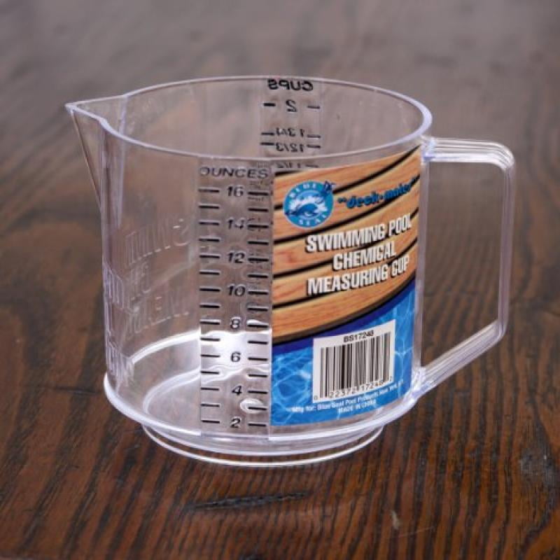 Clear Measuring Cup for Swimming Pool and Spa Chemicals