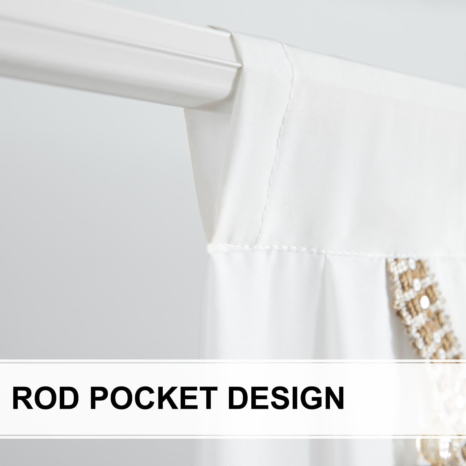 VOGOL White Swag Valances for Windows, Light Filtering Waterfall Curtains Valance for Dining Room, Silky Voile Drapes Sheer Curtain for Nursery, 110 inches Wide, 1 Panel