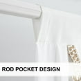 thumbnail image 5 of VOGOL Luxury Light Filtering Waterfall Valance, 79 inches Wide Vintage Style Decorative Sheer Voile Swag Valances for Bedroom Bathroom Nursery, Top Rod Pocket, 1 Panel, White, 5 of 7