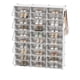 thumbnail image 4 of SONGMICS Mueble Zapatero Plástico, 12 Compartimentos, Zapatero Modular, Estantería Modular de Plástico, 32 x 124,4 x 124,6 cm Cada Cubo, con Puerta, Marco Acero, Panele Plástico, Blanco, 4 of 9