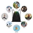thumbnail image 6 of Gaeub Night Rainbow Sparkles Drawstring Backpack Bag Sport Gym Sackpack Heavy Duty String Backpack for Men Women-Medium, 6 of 6