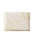 thumbnail image 1 of Lady Women PU Leather With Zipper Multiple Card Slots Coin Purse Money Clip Short Bear Wallet Small Purse Money Bags WHITE, 1 of 8