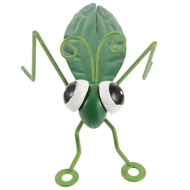 MasteelfCA 1pc Iron Art Insect Decoration Imitation Grasshopper Decor Scene Ornament