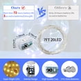 thumbnail image 3 of Guirnalda de luces LED chzk, 2 m, 20 luces LED centelleantes, azul, 3 of 7