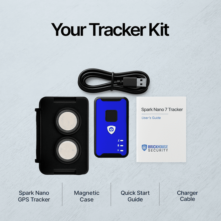 nano. tracker【AS0001】 Brickhouse Security Spark Nano 7 - Magnetic GPS Tracker for