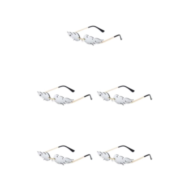 Minnieouse Gafas de sol transpirables para estilos de vida activos Gafas cómodas para cualquier aventura Sin marco Flame Fire Impermeable Gold Type2 NO2