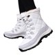 thumbnail image 5 of Botines Botas Nieve Mujer Cálido Forro Piel Invierno Antideslizante para Exteriores, 5 of 9