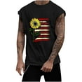 thumbnail image 2 of cllios Independence Day Tank Tops for Men 4th of July Sleeveless Shirts Summer Beach Holiday Tshirts American Flag Graphic Tees 1776 Patriotic Muscle Shirts, 2 of 5