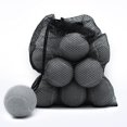 thumbnail image 1 of Pelotas de tenis Magicorange, paquete de 12 pelotas de tenis de entrenamiento avanzado, pelotas de práctica, pelotas de juego para perros y mascotas, vienen con bolsa de malla para facilitar el transp, 1 of 5