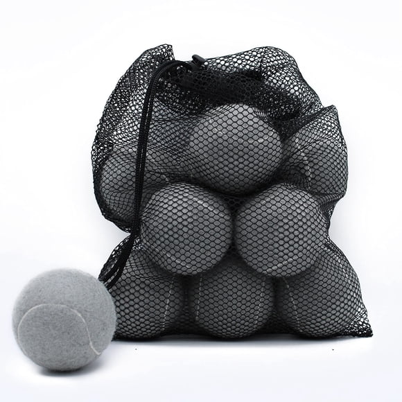 Pelotas de tenis Magicorange, paquete de 12 pelotas de tenis de entrenamiento avanzado, pelotas de práctica, pelotas de juego para perros y mascotas, vienen con bolsa de malla para facilitar el transp