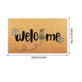 thumbnail image 3 of Imitation Fiber Indoor Outdoor Doormat High Density Mud Dirt Absorption Stain Resistant Non Slip TPR Backing Easy Clean Mat for Entryway Balcony Garage Porch High Traffic Areas Home Daily Use, 3 of 6