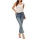 thumbnail image 2 of INSPIRAR CHIC Blusa Floral de Verano para Mujeres con Decoración de Lazo Casual Tops de Tanque S Blanca, 2 of 7
