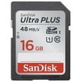 SanDisk Ultra PLUS UHS1 16GB SD Card, Class 10