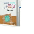 U Brands 3in1 Dry Erase Calendar Whiteboard, White and Gray, 3214U