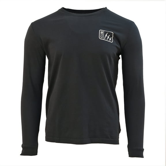 Fintech Spine Long Sleeve Graphic T-Shirt - Small - Anthracite