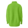 thumbnail image 5 of Casual Turtleneck Sweaters Long Sleeve Knit Pullover Tops for Women Fall Winter Comfort Lightweight Wear 2026 Light Green XL, 5 of 6
