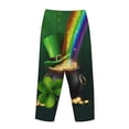 thumbnail image 5 of Disketp St. Patrick'S Day4 Print Women'S Comfy Pajama Pants Casual Drawstring Palazzo Lounge Wide Leg Pants, 5 of 9