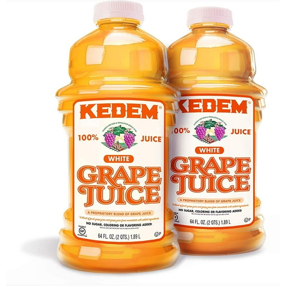 Kedem Juice White Grape, 64-ounces Pack of2