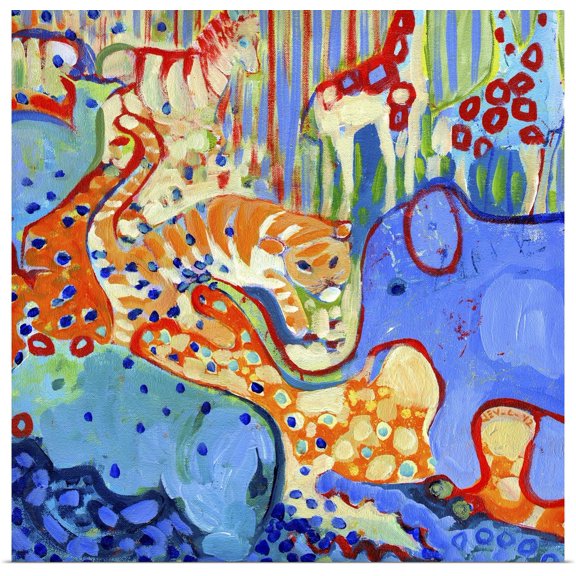 Great BIG Canvas | Rolled Jennifer Lommers Poster Print entitled And Elephant Enters the Room