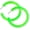 Neon Green, variant on Colored Opaque Circular Hoop Earrings