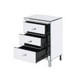 thumbnail image 3 of Better Home Products Mirrored Nightstand 3 Drawers Mirrored Bedside Table, 3 of 10
