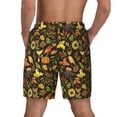 thumbnail image 4 of Goofa Autumn Plants Maple Tree Vintage Printed Men's Swim Trunks Board Shorts Quick Dry Mens Swimming Trunks with Compression Liner,Breathable Fit Hawaii Beach Shorts-3X-Large, 4 of 9