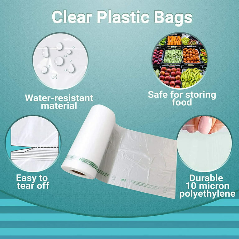 3000 Pack Clear Printed Poly Bags 12 x 20