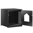 thumbnail image 2 of ZENY Decorative Cat House Pet House, Cats Furniture Cabinet 20.9"H, Black, 2 of 8