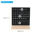 thumbnail image 2 of Wood Perpetual Calendar, Desktop Acrylic Calendar Stand Month Week Date Display for Desk Shop, Black, 2 of 6