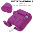 thumbnail image 5 of Compatible con Airpods Funda protectora de silicona Accesorios Reemplazo a prueba de golpes para Apple Airpods 1 y Airpods 2. (púrpura), 5 of 5