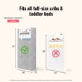 thumbnail image 3 of Dream On Me Nap Nest Crib and Toddler Mattress, Grey Floral, 3 of 7