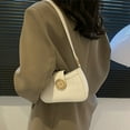 thumbnail image 6 of Shoulder Bags, Leather Handbags, Waterproof Rhomboid Pattern Beautiful Decoration Handbag with Magnetism Snap Closure to match with different types of clothes, Brown, 8.1 x 2.2 x 5.1In, 6 of 7