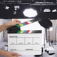 thumbnail image 4 of Tablilla de Directores de Películas Escena de Director de Acrílico Clapperboard Tv Movie Action Board Film Cut Prop con Pluma Color Blanco Otros Accesorios de Filmación ANGGREK Otros, 4 of 8