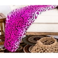 thumbnail image 2 of Ultra-soft Micro-plush Flannel Leopard Print Blanket Pink Queen, 2 of 5