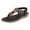 Black, variant on Flip Flops for Women Bohemian Beaded Beach Sandals Lightweight Comfy Footbed Slip on Elastic Ankle Strap Summer Outdoor Flat Walking Shoes Dark Green Size 9