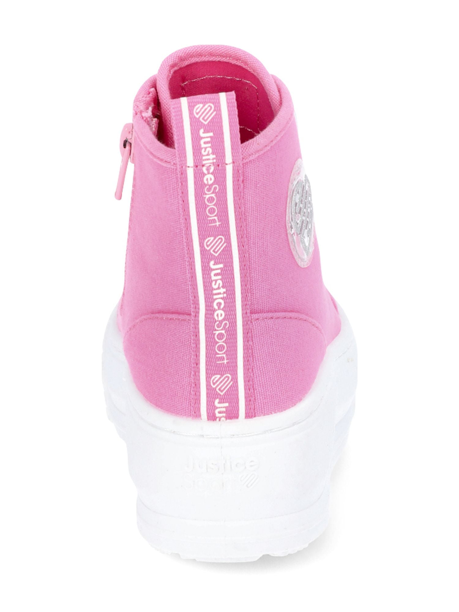 Justice Little and Big Girls' High Top Sneakers, Sizes 13-5