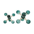 thumbnail image 6 of Decorative Glass and Metal Jack Bookends - Elegant Book Accessories for Bookshelf, Office, and Desk Decor - Modern Book Ends for Home Library or Coffee Table Decoration - Set of 2, 7", 5", Green, 6 of 12