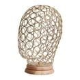thumbnail image 2 of Thinsony Support de Perruque Support de Perruque Métal Tête Creuse Mannequin pour Coiffe Chapeaux Perruque Or 53x21.5cm, 2 of 5