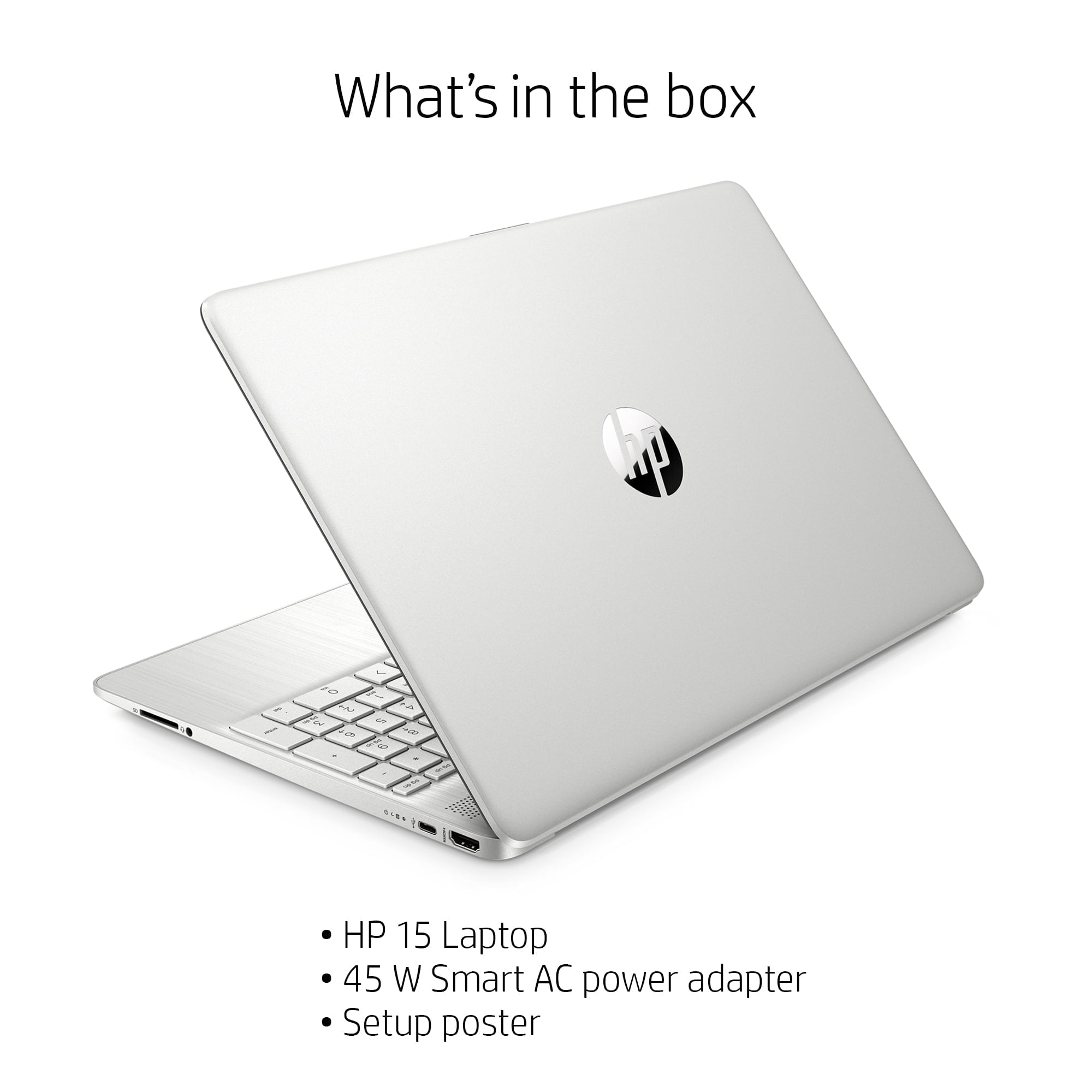 HP 15.6" IPS Micro-Edge Laptop Computer, AMD Athlon N3050,4GB Memory, 128GB SSD Storage, Windows 11 Pro, Fast Performance for Work & Study